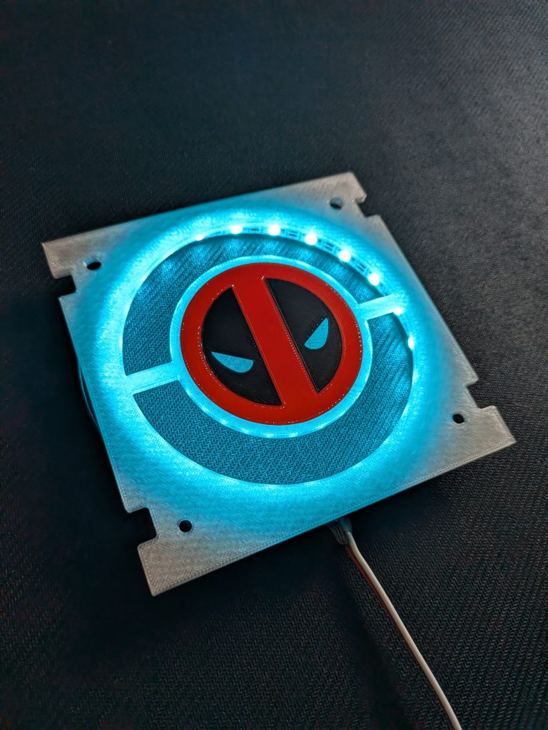 Deadpool 5.25-inch Speaker Inserts for Stern Expression Lights and Speaker Kits - Multicolor Deadpool Logo