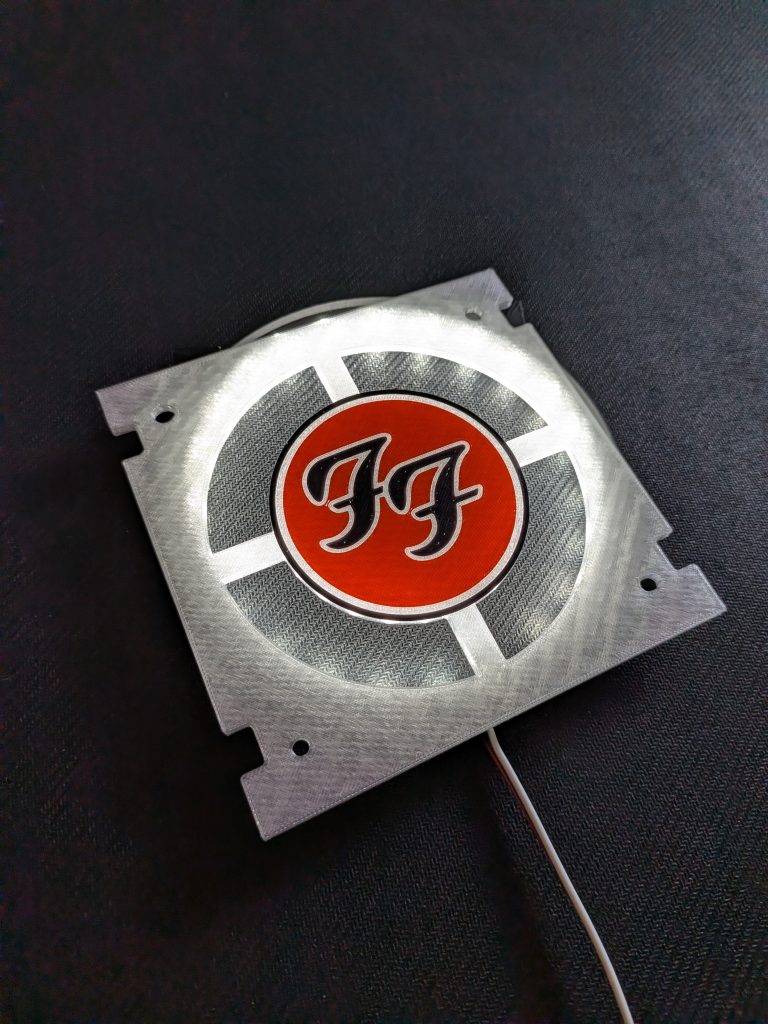 Foo Fighters 5.25-inch Speaker Inserts for Stern Expression Lights and Speaker Kits - Multi Color FF Logo