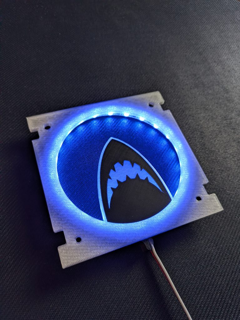 Jaws 5.25-inch Speaker Inserts for Stern Expression Lights and Speaker Kits - Shark Silhouette