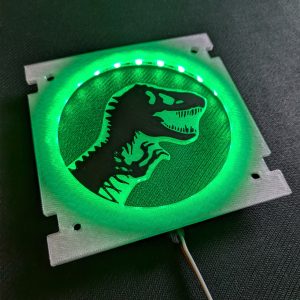 Jurassic Park 5.25-inch Speaker Inserts for Stern Expression Lights and Speaker Kits - T-Rex Silhouette