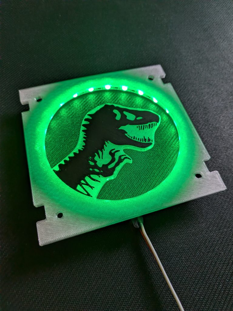 Jurassic Park 5.25-inch Speaker Inserts for Stern Expression Lights and Speaker Kits - T-Rex Silhouette