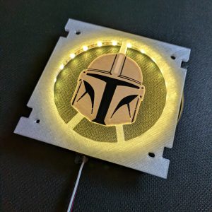 The Mandalorian 5.25-inch Speaker Inserts for Stern Expression Lights and Speaker Kits - Mando Helmet