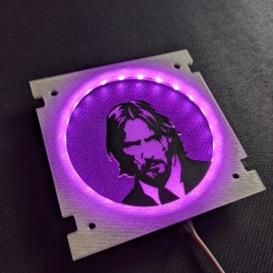 John Wick 5.25-inch Speaker Inserts for Stern Expression Lights and Speaker Kits - John Wick Silhouette