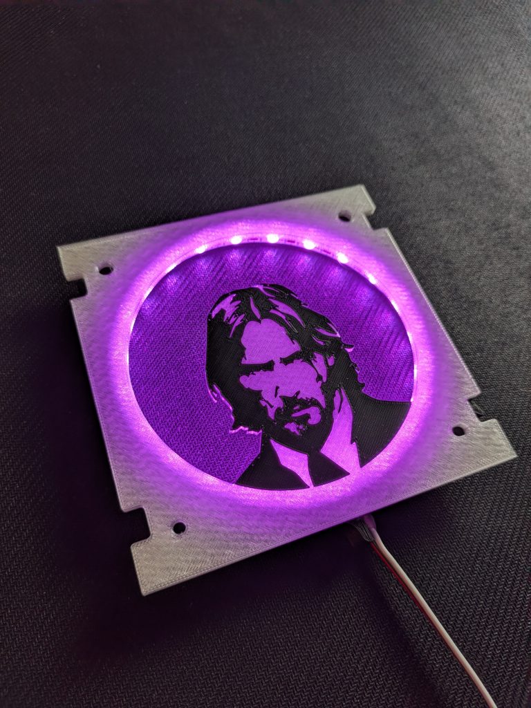 John Wick 5.25-inch Speaker Inserts for Stern Expression Lights and Speaker Kits - John Wick Silhouette