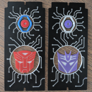 Transformers Speaker Lenses for Stern Spike 3 Expression Lights - Autobot & Decepticon Design
