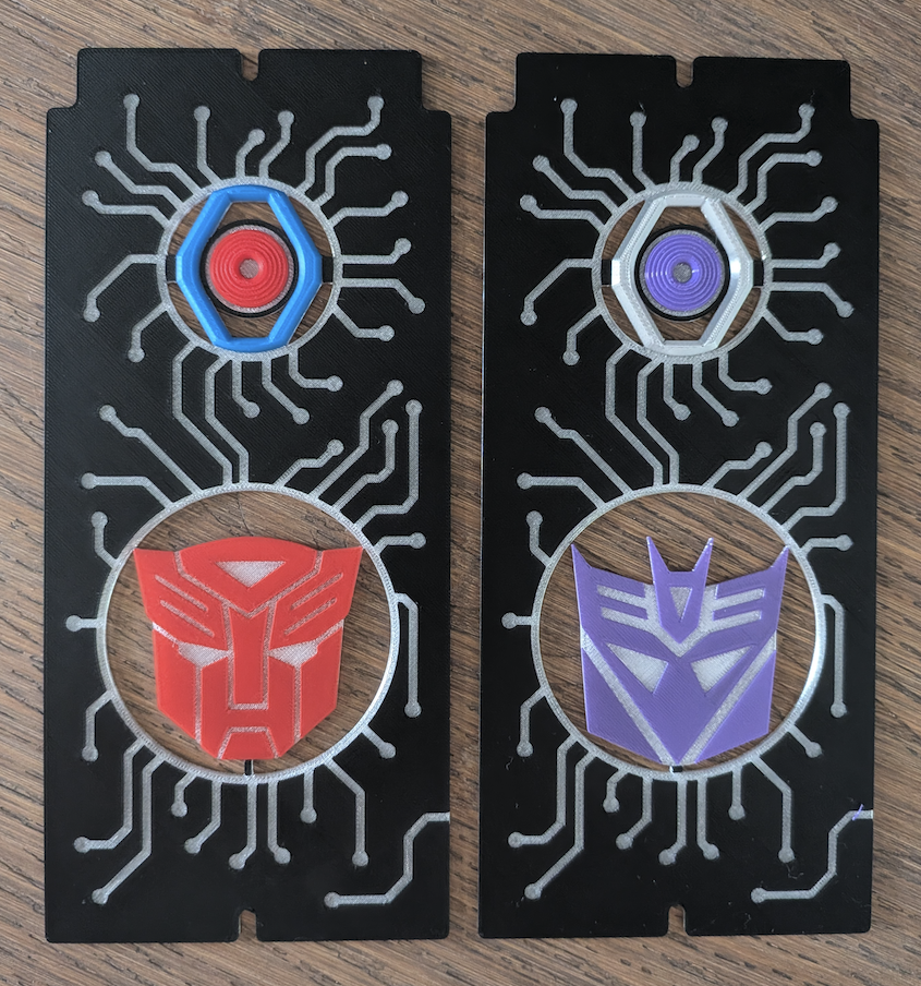 Transformers Speaker Lenses for Stern Spike 3 Expression Lights - Autobot & Decepticon Design